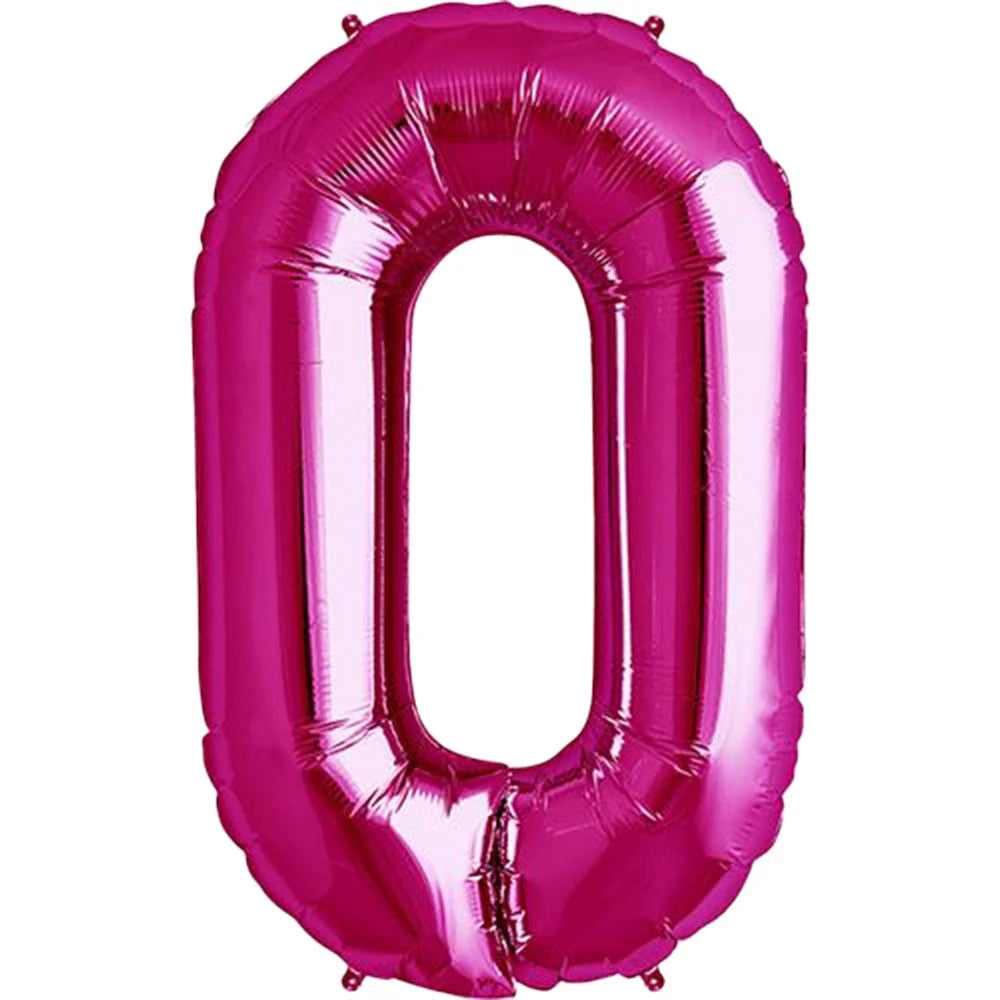 Party America 16" Fuchsia Numbers